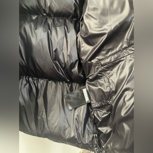 Mackage Black & White Sherpa Collar Houndstooth Puffer Warm Down Jacket XS - Picture 10 of 12